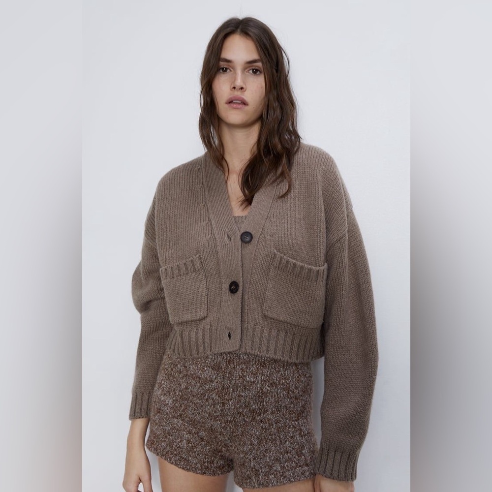 ZARA Cropped Cardigan